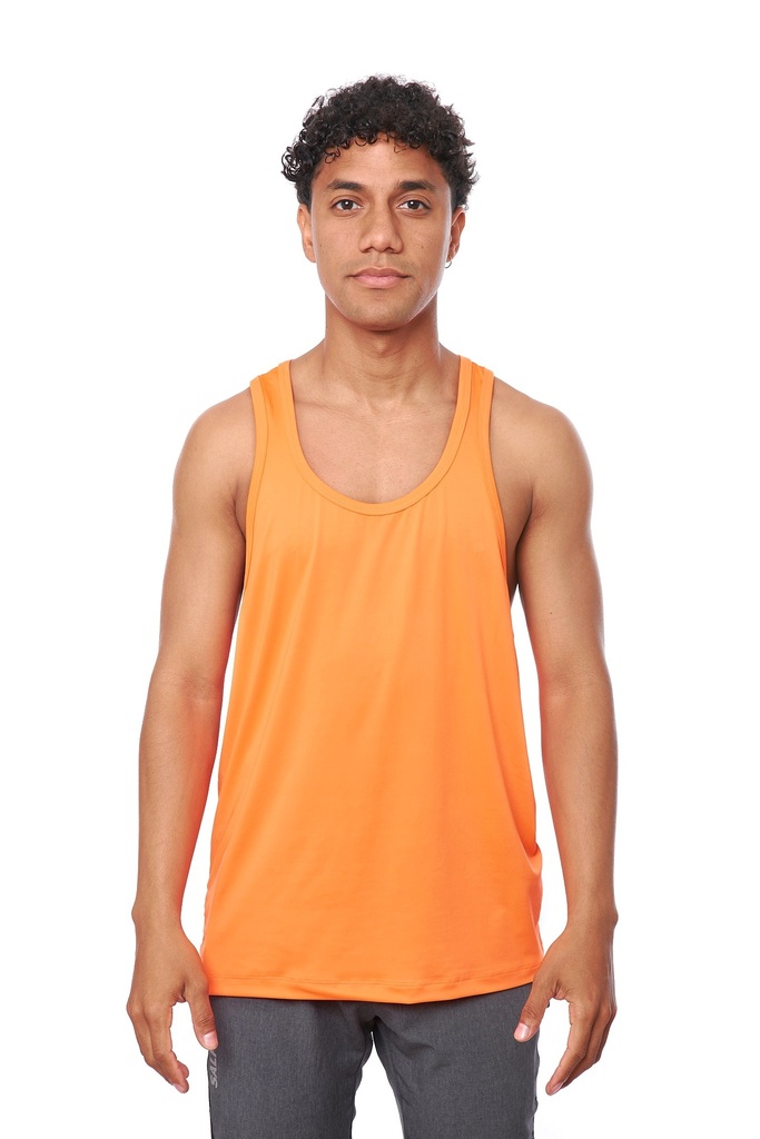 Musculosa Deportiva Naranja Fluo