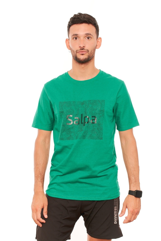 Remera Topografica Unisex Verde