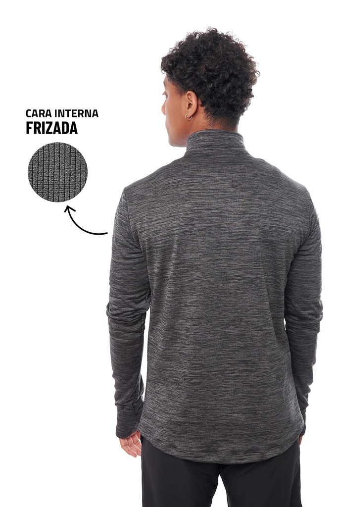 Buzo Gibson Gris Topo