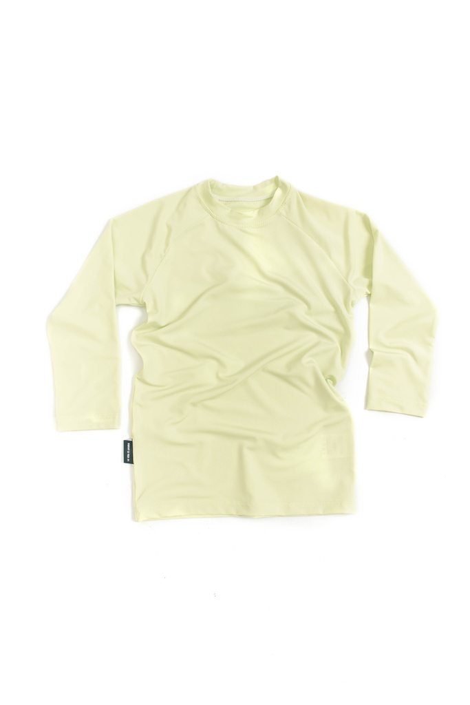 Remera Proteccion UV Infantil 3/4 Amarillo