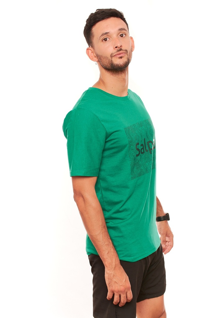 Remera Topografica Unisex Verde