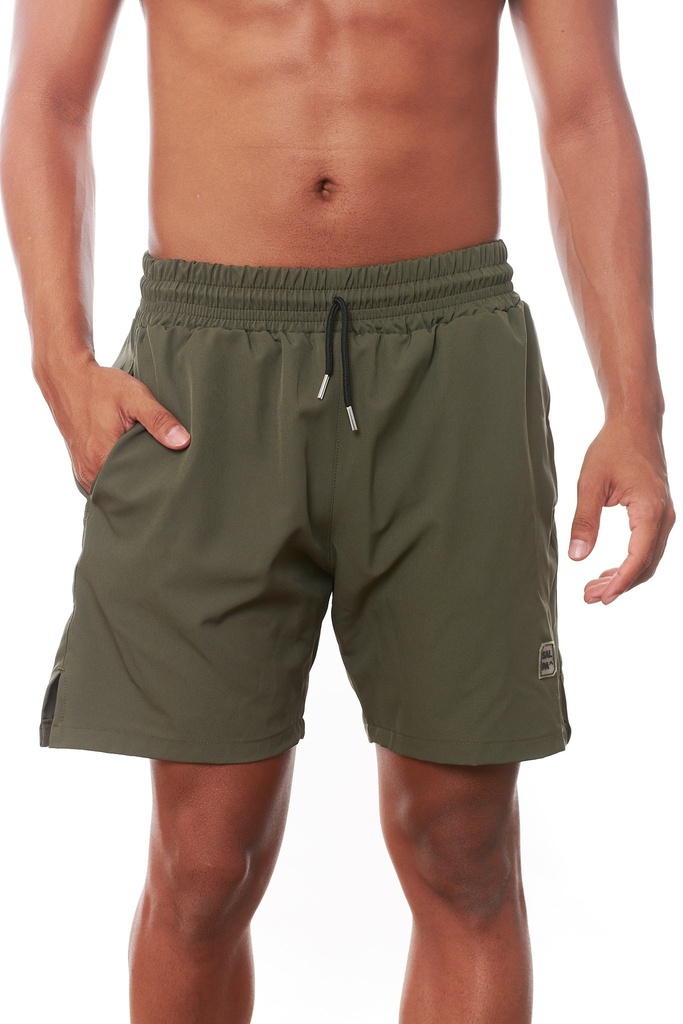 Short Long con Bolsillos Verde Militar