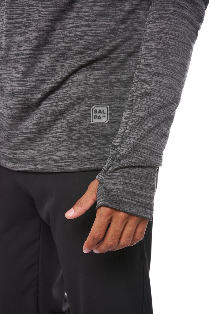 Buzo Gibson Gris Topo