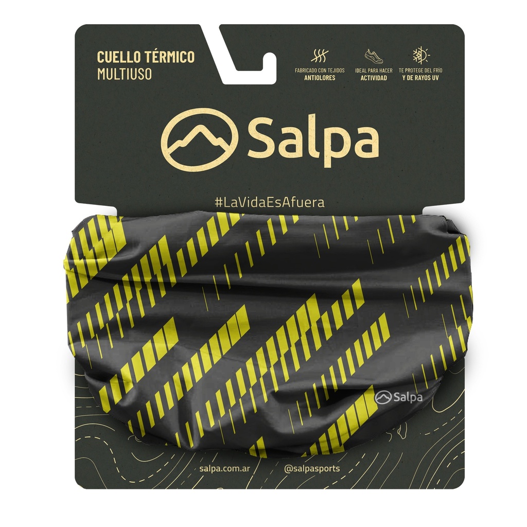 Cuello Amarillo y Negro Sport Microfibra