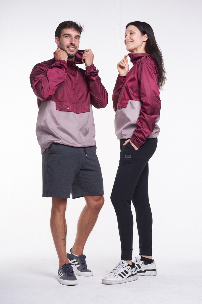 Rompevientos Kanguro (Hombre XL / Mujer XXL, Bordo)