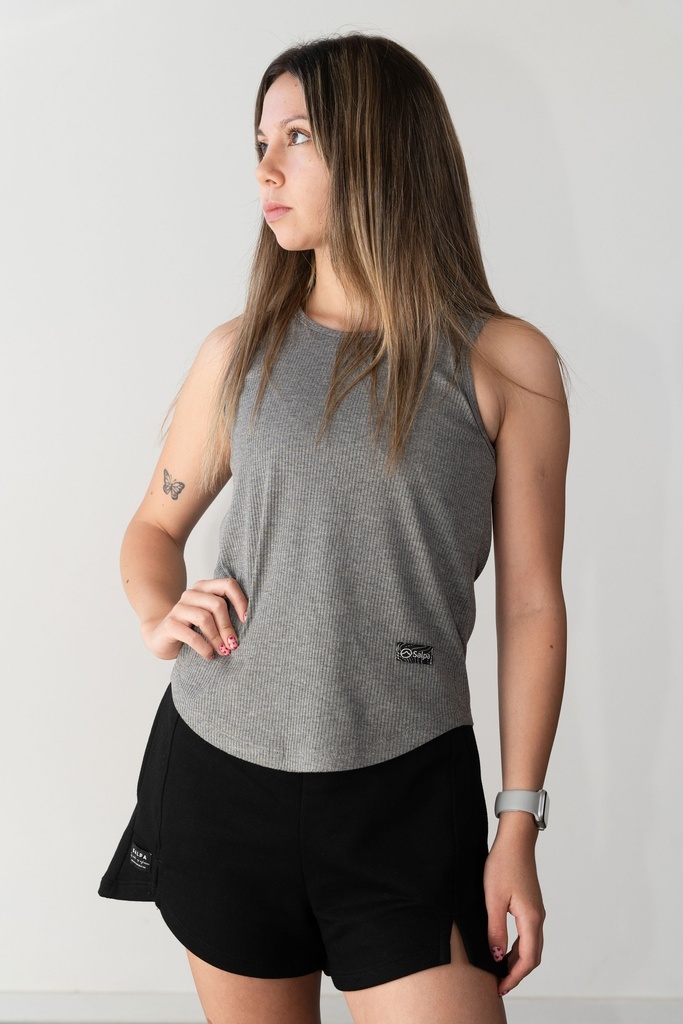 Musculosa Soul Gris