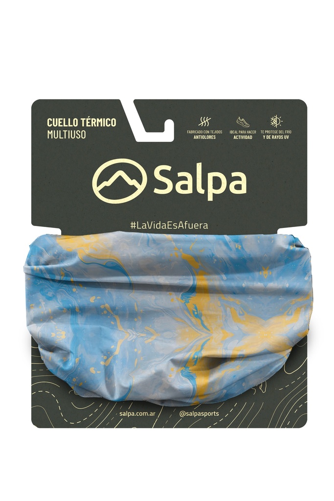 Cuello Alba Microfibra Celeste