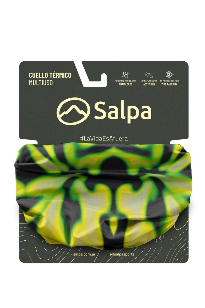 Cuello Laser Microfibra Amarillo fluo