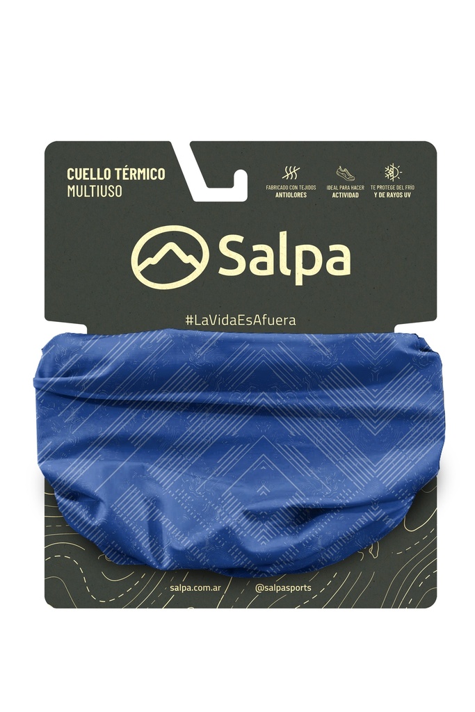 Cuello Trinity Microfibra Azul