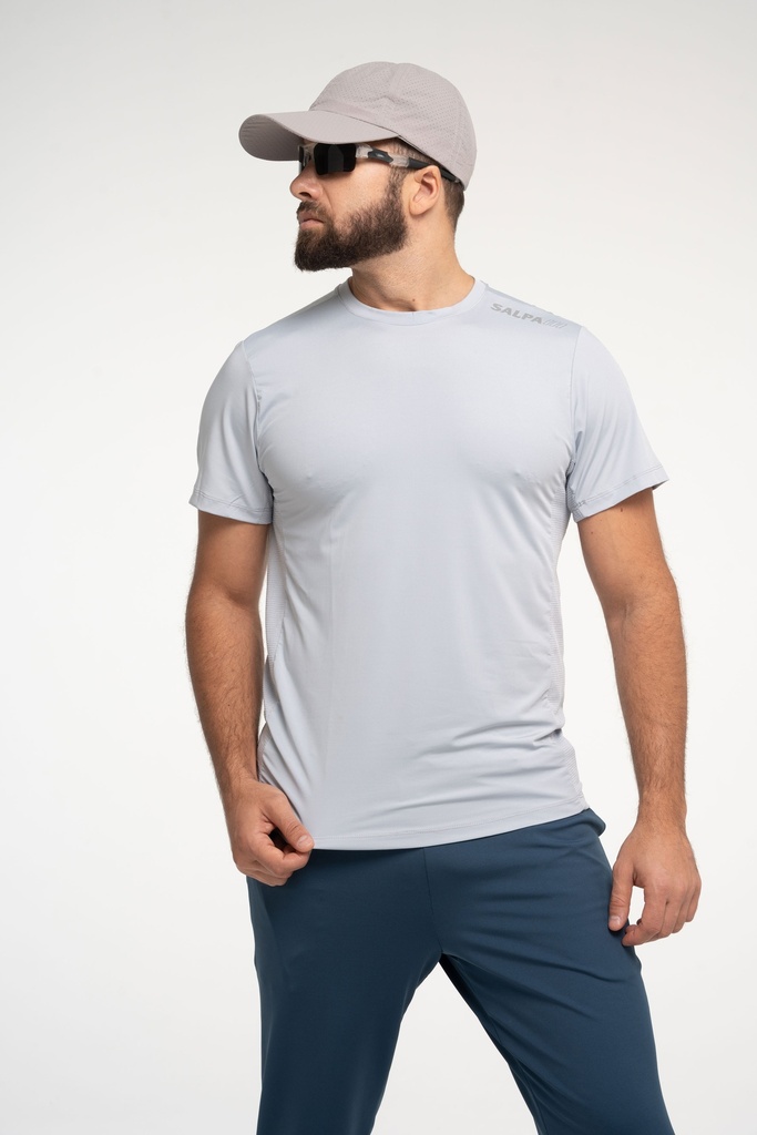 Remera Hacko Pro Gris Perla