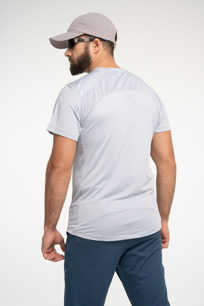 Remera Hacko Pro Gris Perla