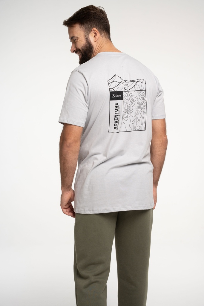 Remera Map Gris Claro