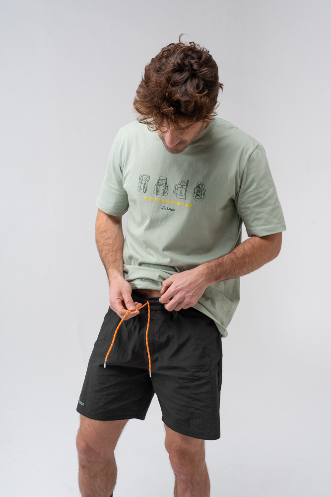 Short de Baño Correntoso Negro