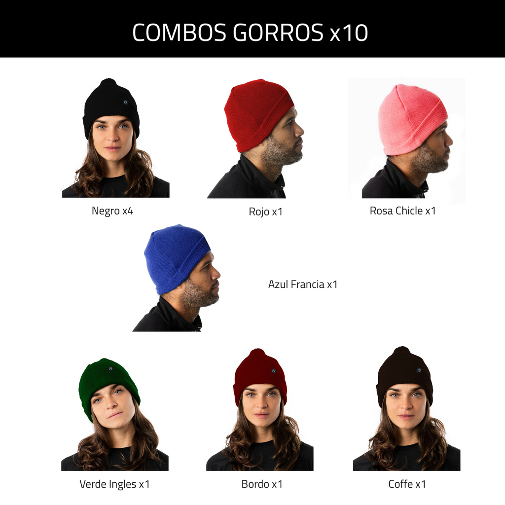 Combo de Gorros de Lana x10 #2