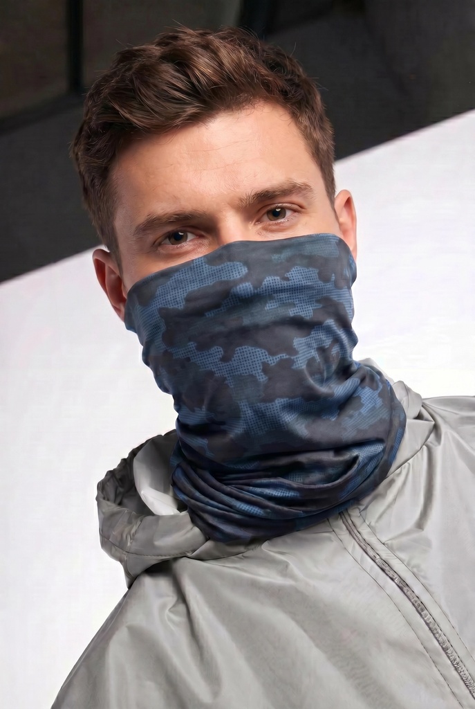 Cuello Camuflado Blue Microfibra