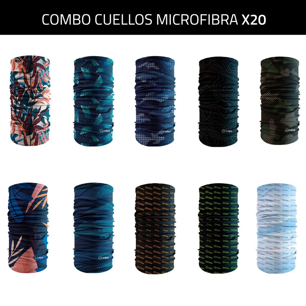 Combo Cuellos Microfibra x20