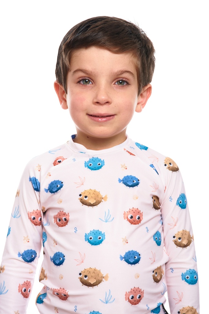 Remera Proteccion UV Infantil Manga Larga Globo