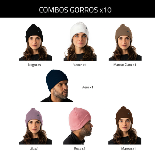 [1699590175954] Combo de Gorros de Lana x10 #1