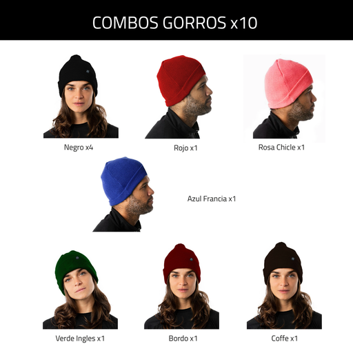 [1699596325926] Combo de Gorros de Lana x10 #2