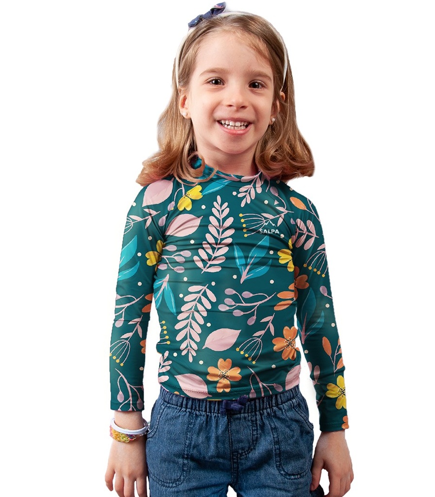 Remera Proteccion UV Infantil Eucaliptus